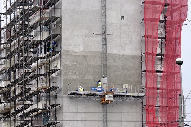 workers on a renovation site